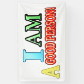 Cute Expression Design "GOOD PERSON" KOOPT NU Spandoek (Verticaal)