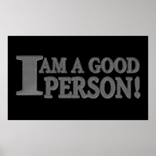 Cute Expression Design "GOOD PERSON" Nu kopen Poster (Voorkant)