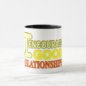 Cute Expression Design GOOD RELATIES. Bestel nu Mok (Midden)