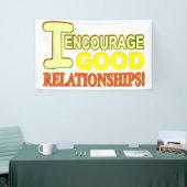 Cute Expression Design GOOD RELATIES. Bestel nu Spandoek (Beurs)