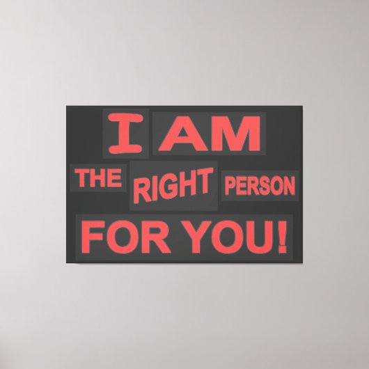 Cute Expression Design "Love Life". Bestel nu Canvas Afdruk (Voorkant)