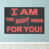 Cute Expression Design "Love Life". Bestel nu Canvas Afdruk (Insitu (Houten vloer))