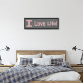 Cute Expression Design "Love Life". Bestel nu Canvas Afdruk (Insitu (Slaapkamer))