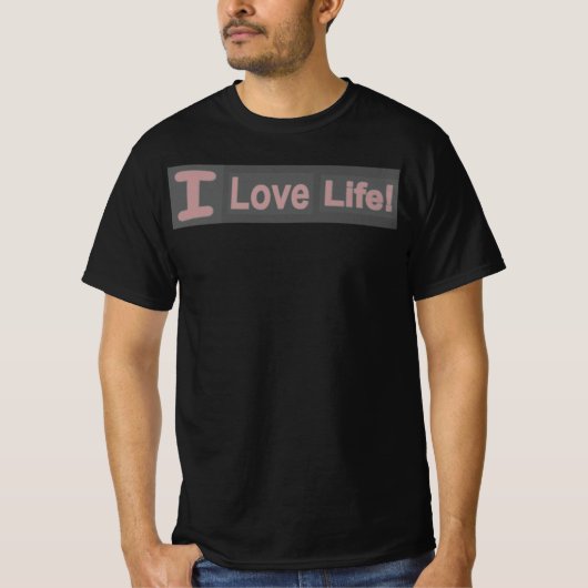 Cute Expression Design "Love Life". Nu kopen T-Shi T-shirt (Voorkant)
