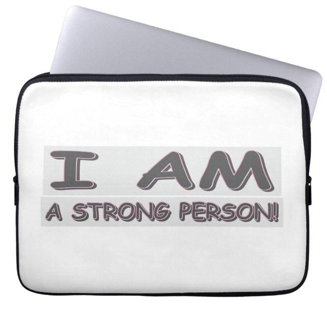 Cute Expression Design STRONG PERSON" Kopen Laptop Sleeve (Voorkant)