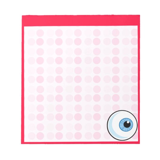 Cute Eyeball Notitieblok (Voorkant)