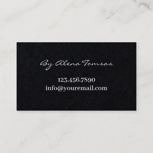 Cute Eyelash Extensions Makeup Artist Lash Bar Visitekaartje (Achterkant)