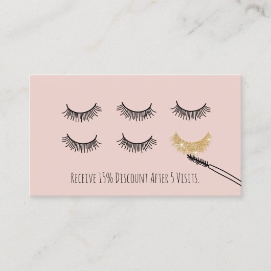 Cute Eyelash Makeup Artist Lash Lounge Loyalty (Voorkant)