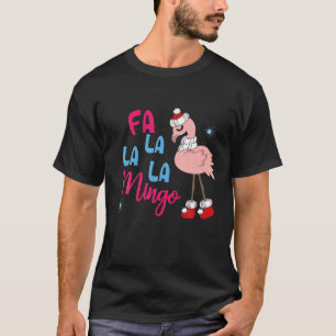 Cute faa la La La La Mingo Flamingo voor kerstfees T-shirt