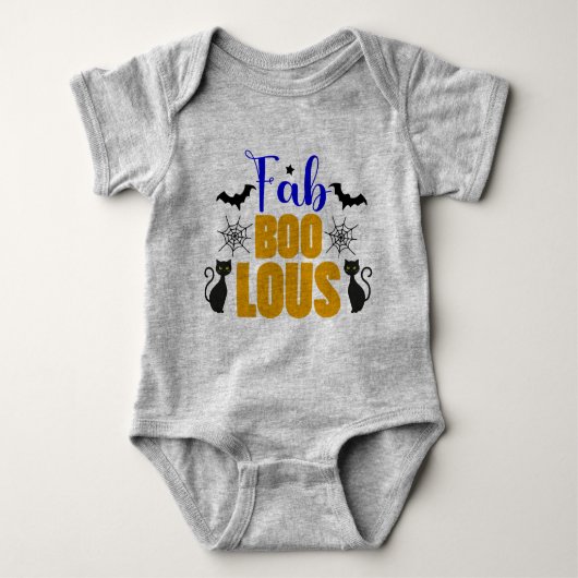 Cute FABULOUS Halloween Black Cat Romper (Voorkant)