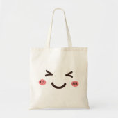 Cute Face Design Canvas tas (Voorkant)