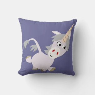 Cute Facetience Cartoon Unicorn Pillow Kussen