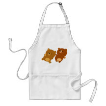 Cute Facetious Cartoon Beren Apron