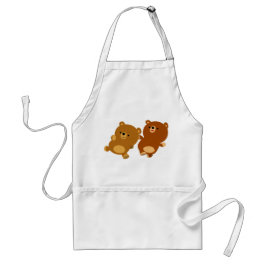 Cute Facetious Cartoon Beren Apron Standaard Schort