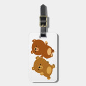 Cute Facetious Cartoon Beren Bagagelabel (Voorkant verticaal)