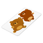 Cute Facetious Cartoon Beren Flexible Magnet Magneet (Linkerzijde)