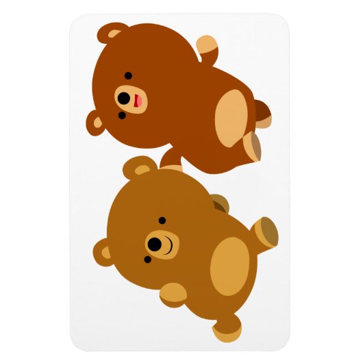 Cute Facetious Cartoon Beren Flexible Magnet Magneet (Verticaal)