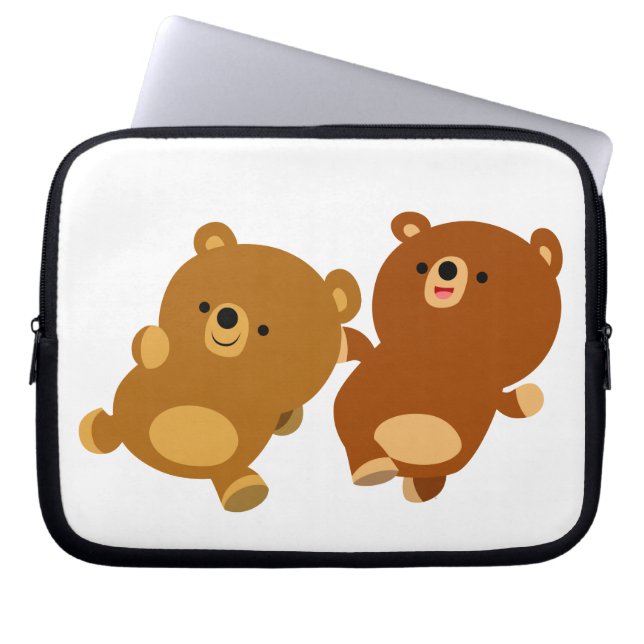 Cute Facetious Cartoon Beren laptophoes Laptop Sleeve (Voorkant)