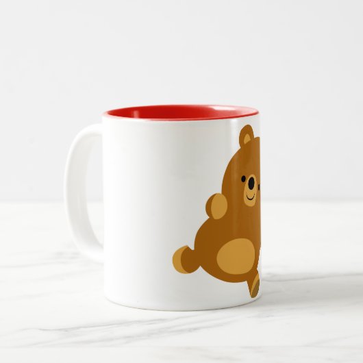 Cute Facetious Cartoon Beren Mok (Voorkant links)