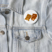 Cute Facetious Cartoon Beren Ronde Button 5,7 Cm (In situ)