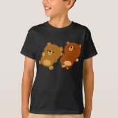 Cute Facetious Cartoon Beren T-shirt (Voorkant)