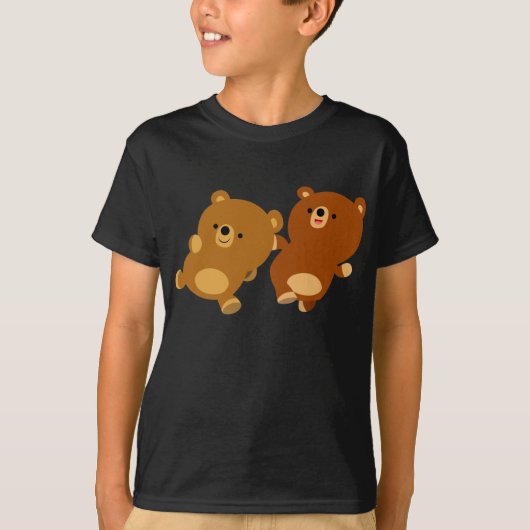 Cute Facetious Cartoon Beren T-shirt (Voorkant)