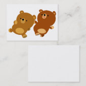 Cute Facetious Cartoon Beren Visitekaartje (Voorkant / Achterkant)