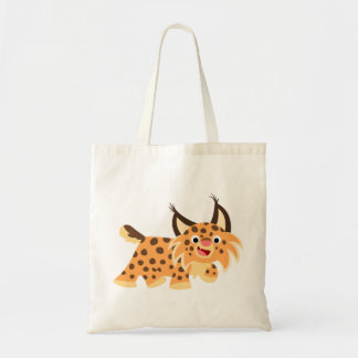 Cute Facetious Cartoon Bobcat Bag Tote Bag