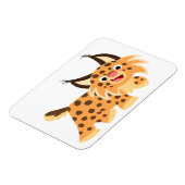 Cute Facetious Cartoon Bobcat Flexible Magnet Magneet (Linkerzijde)