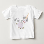 Cute Facetious Cartoon Unicorn Baby T-Shirt (Voorkant)