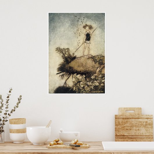 Cute  Faerie Poster (Keuken)