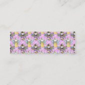 Cute Fairies and Stars and Moons Pattern Mini Visitekaartje (Achterkant)