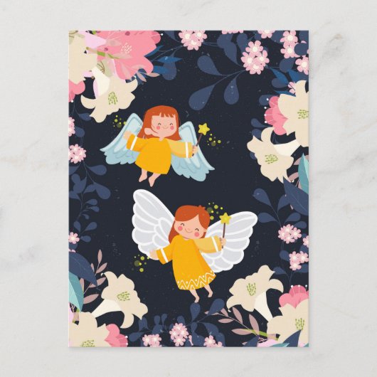 Cute Fairies Holiday Briefkaart (Voorkant)