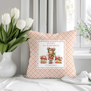 Cute Fairy 2e verjaardag Pastel Roze Worp Kussen