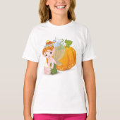 Cute Fairy and a pomkin T-Shirt (Voorkant)