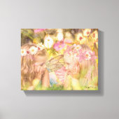 Cute Fairy Best Friends Fantasy Artwork Canvas Afdruk (Voorkant)