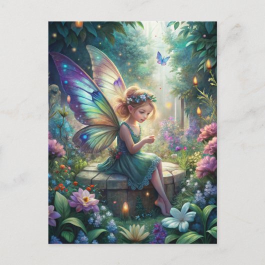Cute Fairy Briefkaart (Voorkant)