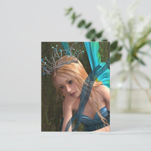 Cute Fairy Briefkaart (Staand voorkant)