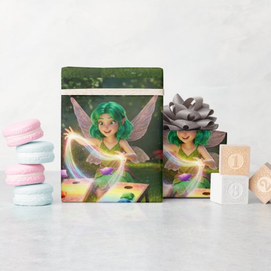 Cute Fairy Bruiloft Feest Cadeaupapier (Baby Shower)