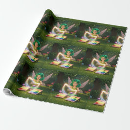 Cute Fairy Bruiloft Feest Cadeaupapier