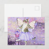 Cute Fairy Cat Briefkaart (Voorkant / Achterkant)