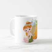 Cute Fairy en een Mok met pompoenkoffie (Voorkant links)