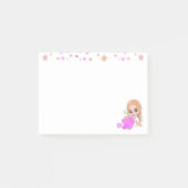 Cute Fairy en Flowers on White Post-it® Notes (Voorkant)
