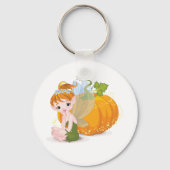 Cute Fairy en pomkin-Sleutelhanger Sleutelhanger (Voorkant)