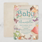 Cute Fairy Garden Waterverf Fairies Kaart (Voorkant / Achterkant)