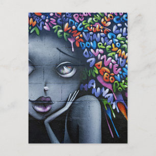 Cute Fairy Graffiti Briefkaart