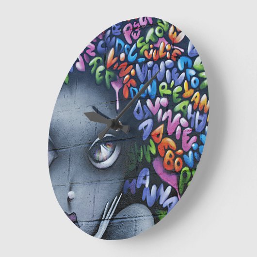 Cute Fairy Graffiti Grote Klok (Hoek)