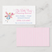 Cute Fairy House Cleaning Service Visitekaartje (Voorkant / Achterkant)