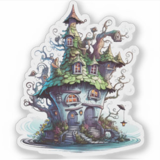 Cute Fairy House Sticker