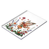 Cute Fairy in a Floral Garden Filigree Notitieboek (Linkerzijde)